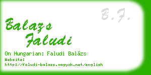 balazs faludi business card