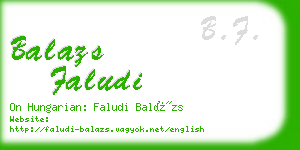 balazs faludi business card